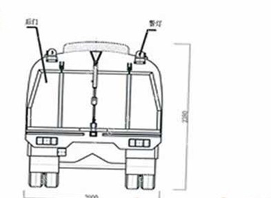 純吸式掃路車(chē)后側(cè)
